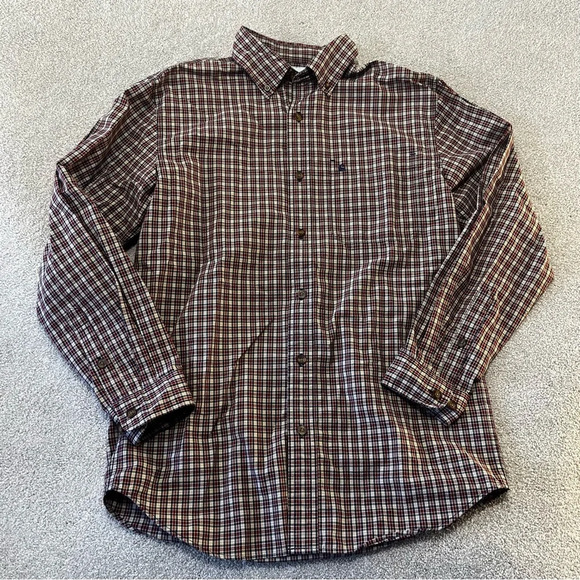 Carhartt men’s 100% cotton button down shirt size Medium - Picture 1 of 6